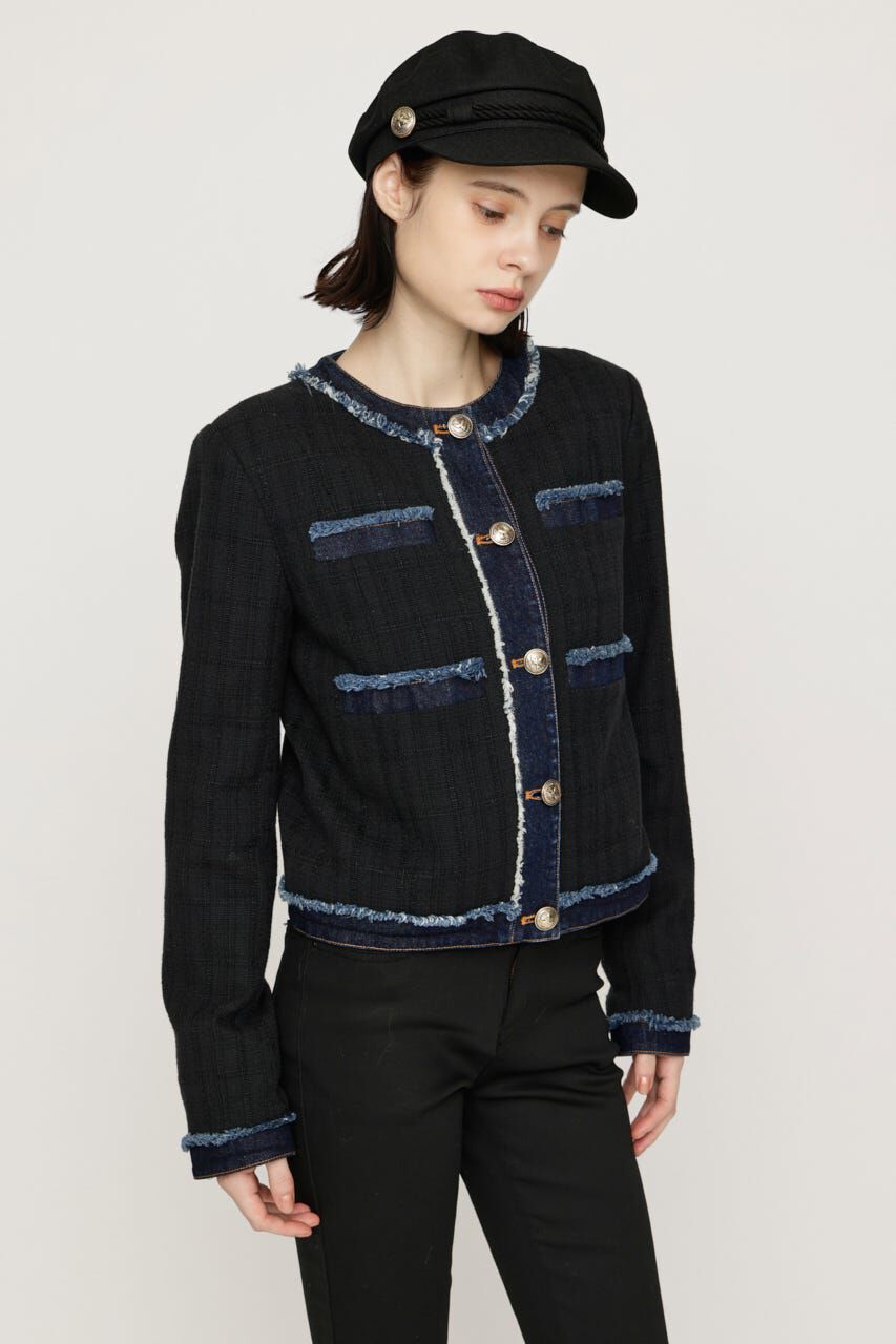 SLY「NO COLLAR TWEED ジャケット」|その他|