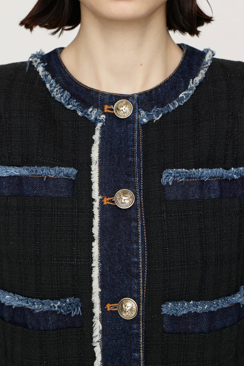 SLY「NO COLLAR TWEED ジャケット」|その他|