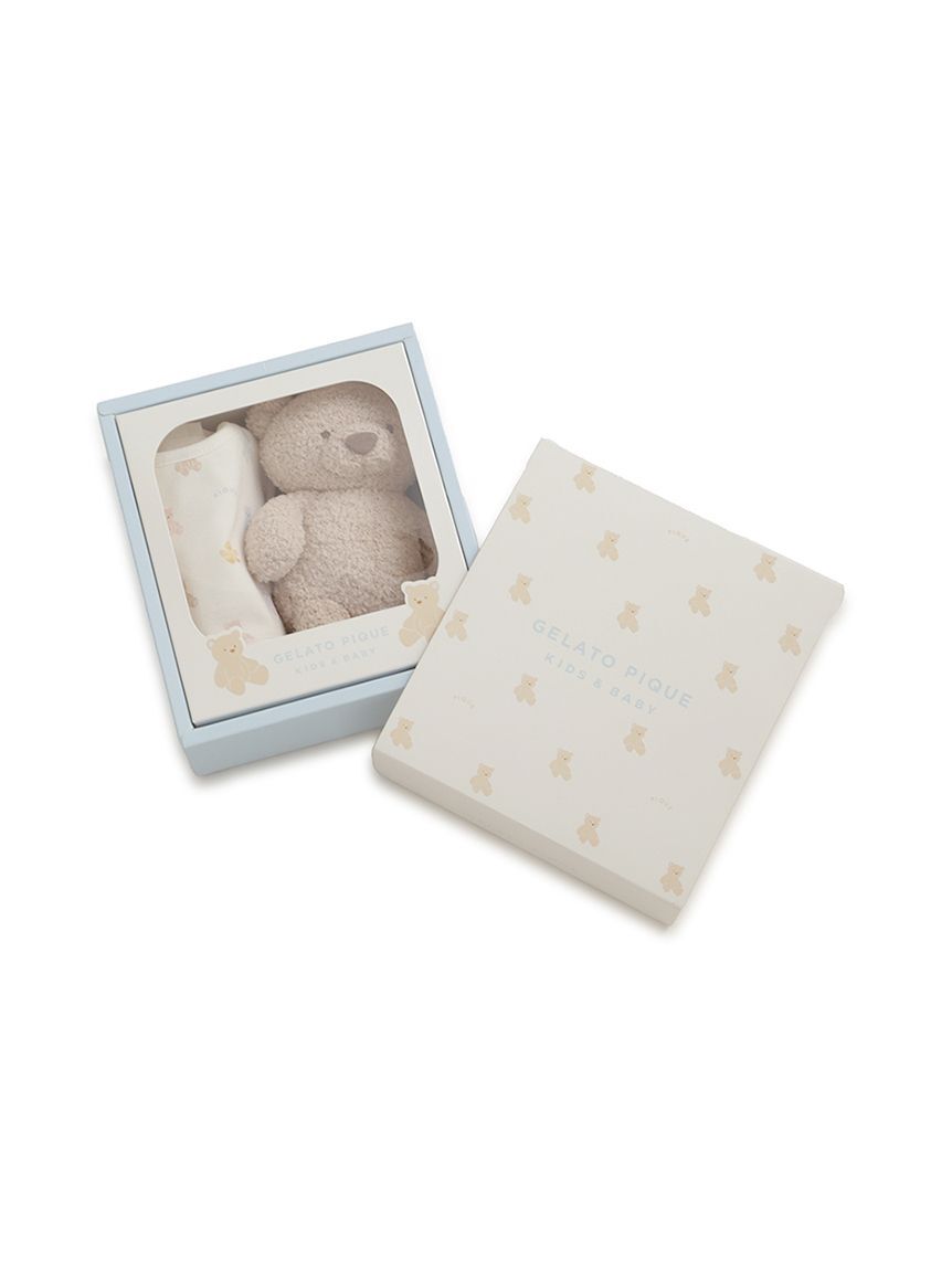 GELATO PIQUE KIDS & BABY「【ラッピング済み】【BABY】ベアぬいぐるみ&スタイ2点セット ギフトBOX」|その他ベビー用品|