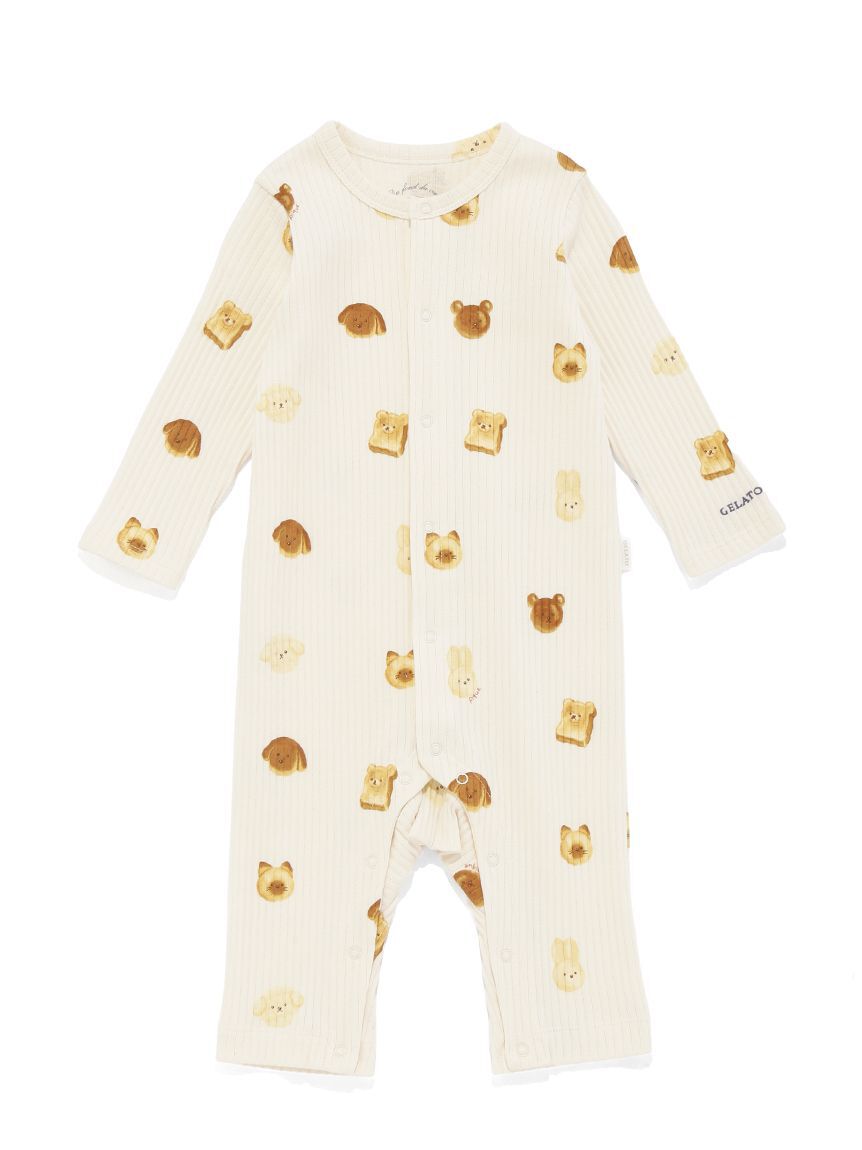 GELATO PIQUE KIDS & BABY「【BABY】アニマルブレッド柄ロンパース」|ロンパース|