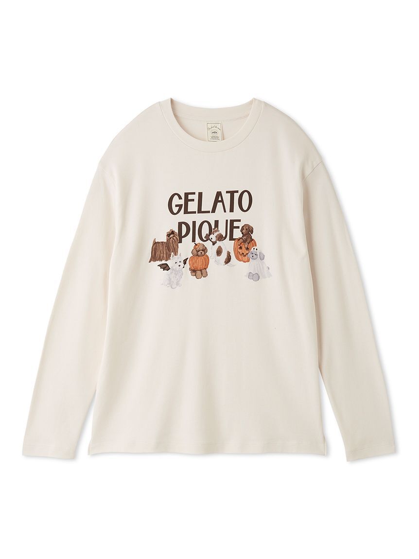 gelato pique「【HALLOWEEN】ナイトパレードDOGSワンポイントロンT」|ルームウェア|