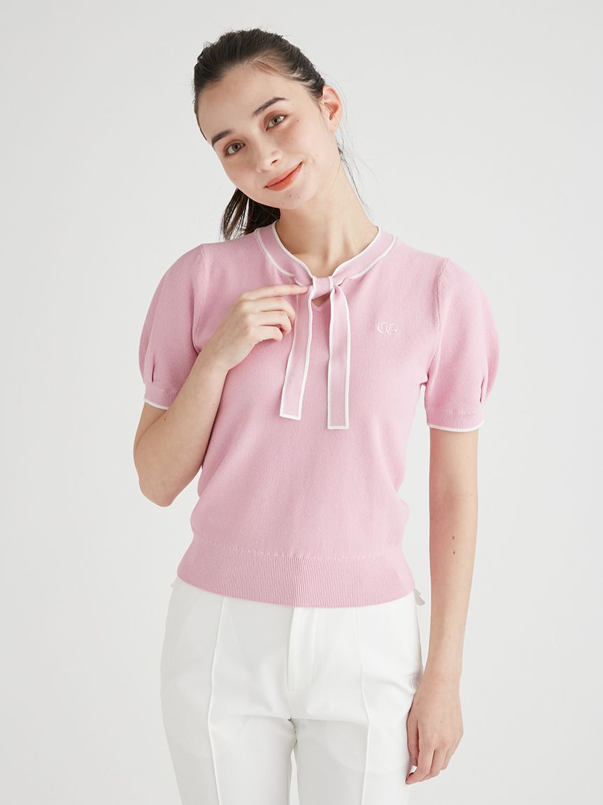 CELFORD「【CELFORD GOLF】ロゴポイントボウタイニットプルオーバ」|その他|
