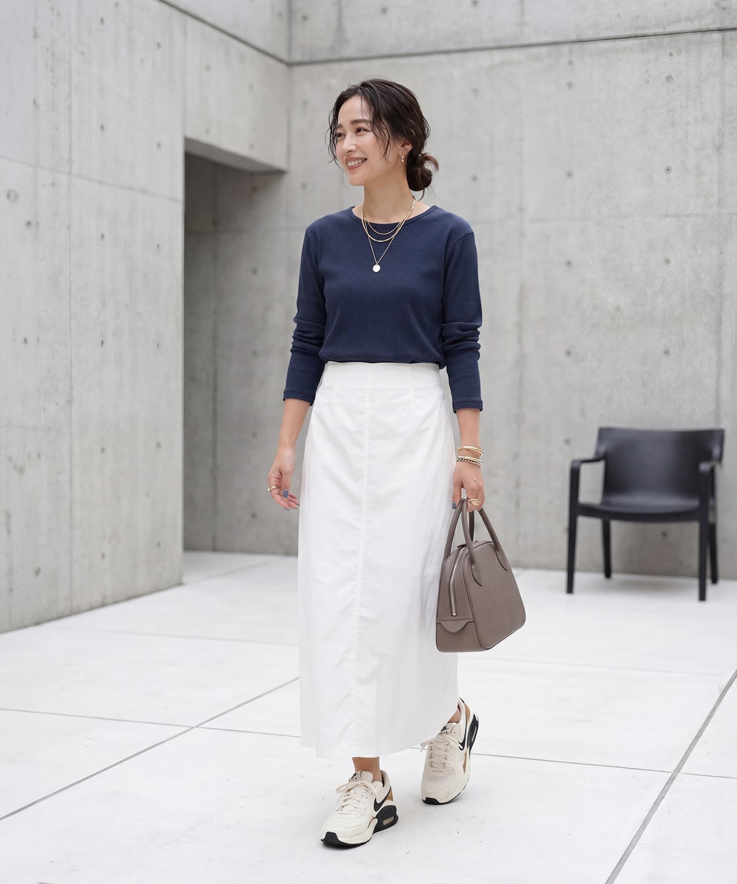 STYLE DELI「中太リブBASIC長袖カットソートップス」|Tシャツ・カットソー|