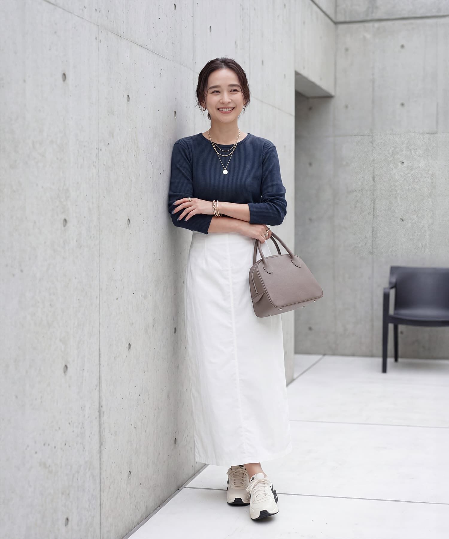 STYLE DELI「中太リブBASIC長袖カットソートップス」|Tシャツ・カットソー|