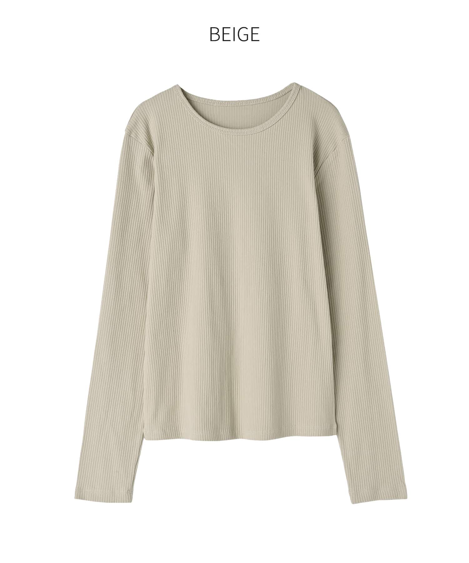 STYLE DELI「中太リブBASIC長袖カットソートップス」|Tシャツ・カットソー|