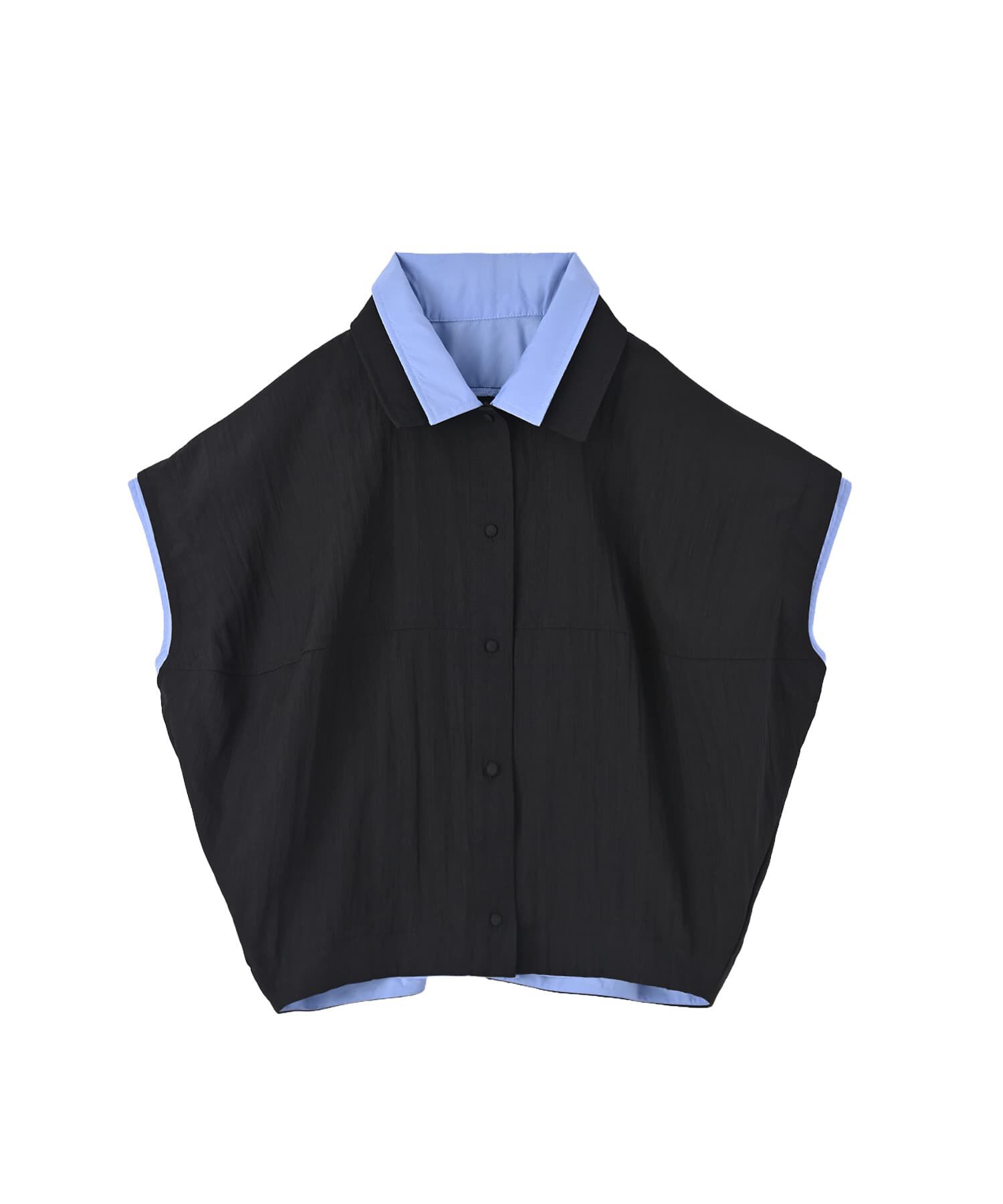 STYLE DELI「【BLK001】リネンライクレイヤードコクーンシャツ」|シャツ・ブラウス|