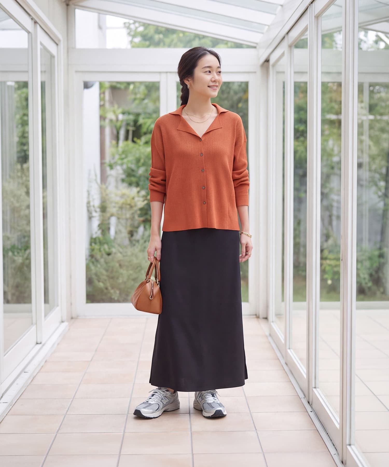 STYLE DELI「【LUXE】シャリ感リブ編みニットシャツ」|シャツ・ブラウス|