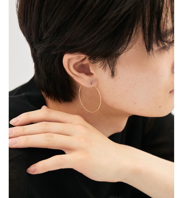 Jouete「フープピアス カットライン size/XL」|ピアス|