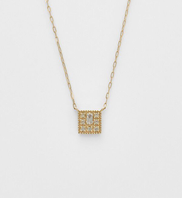 agete「《Limited Edition》K10ダイヤモンドネックレス（0.06ct）」|ネックレス|ホワイト