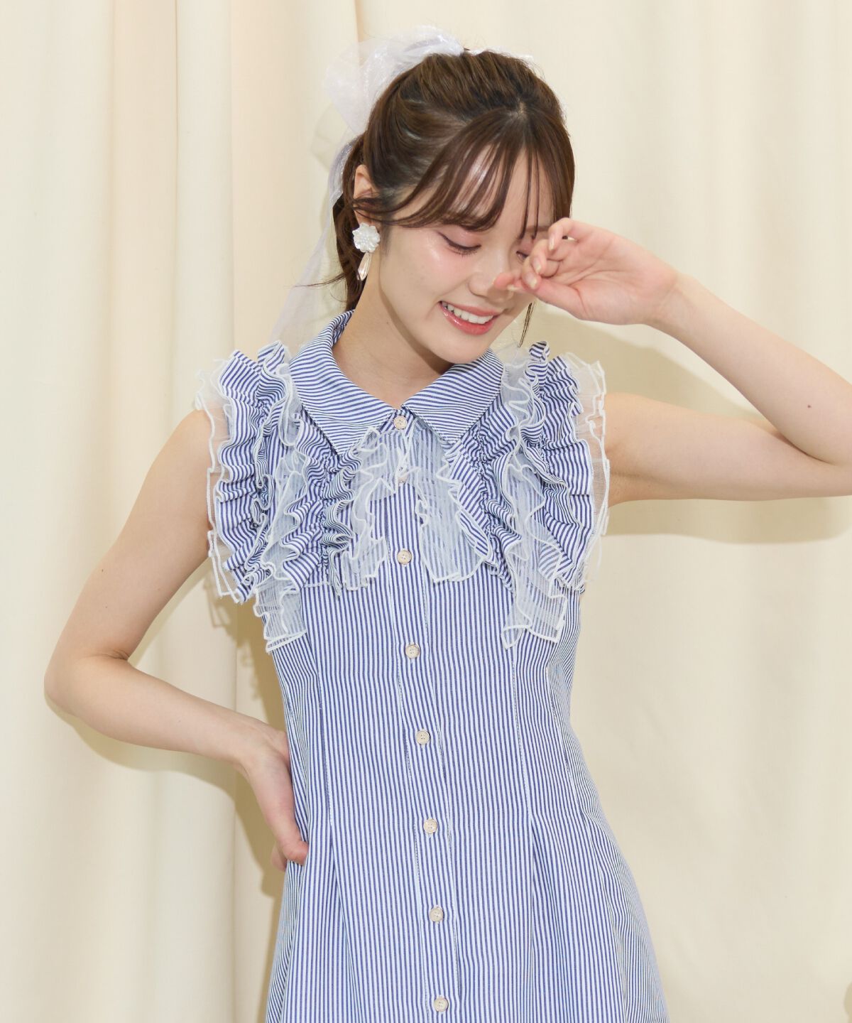 WILLSELECTION「チュールフリルワンピース」|ワンピース|