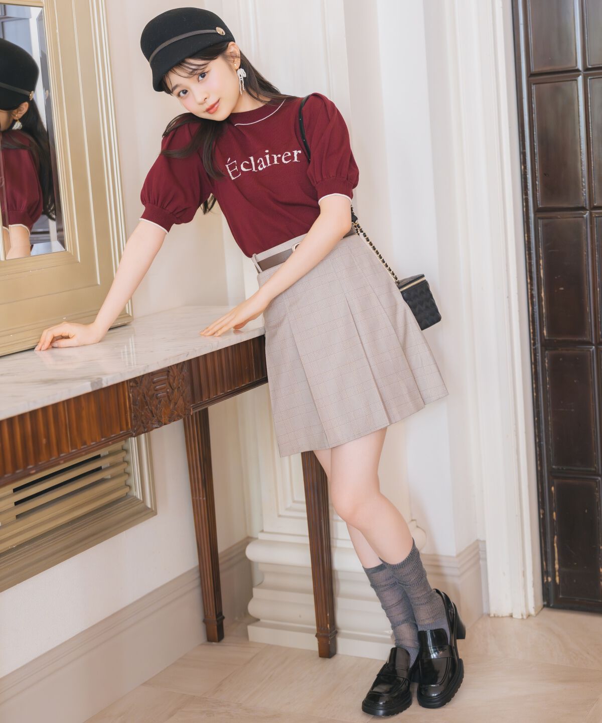 WILLSELECTION「ジャガードロゴパフニット」|ニット・セーター|