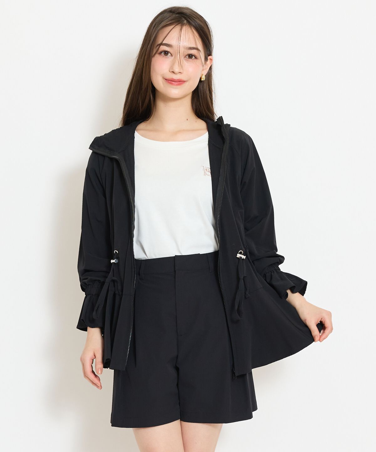 WILLSELECTION「UVカットショートパンツ」|キュロット|ブラック