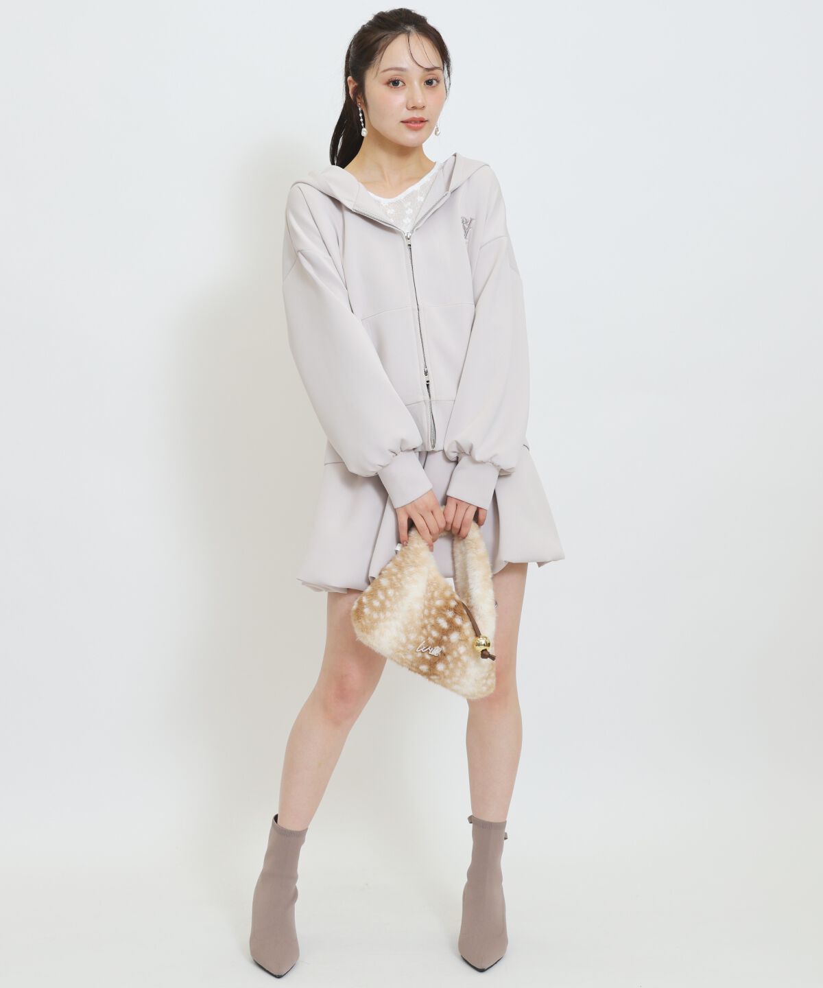 WILLSELECTION「ロゴ刺繍オーバーサイズフーディ」|パーカー|