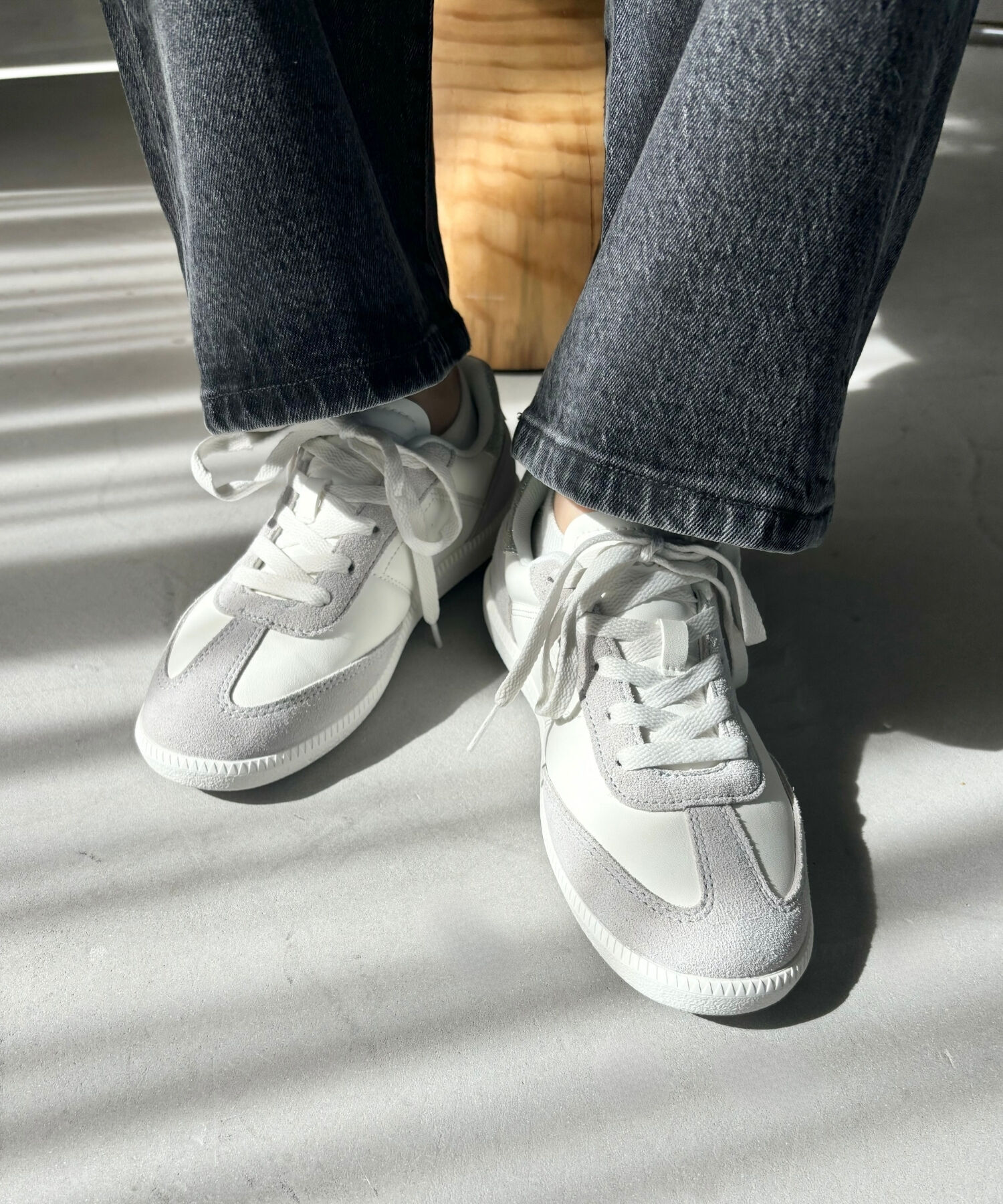 ORiental TRaffic「フラットソール レースアップ スニーカー /OT3744」|スニーカー|WHITE