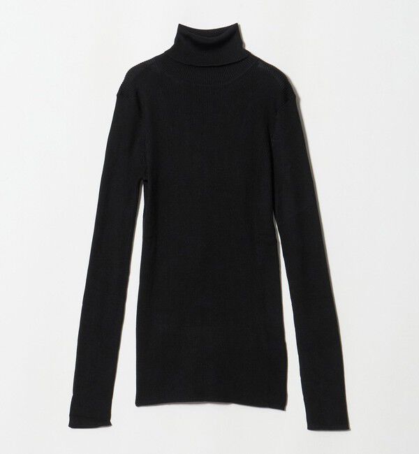 UNITED ARROWS「シルクリブ タートルネック ニット」|ニット・セーター|