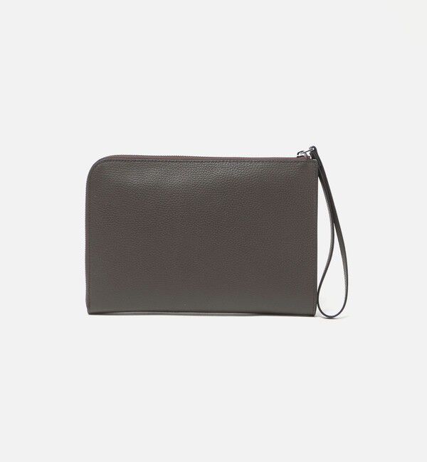UNITED ARROWS「レザー クラッチバッグ」|クラッチバッグ|DK.BROWN