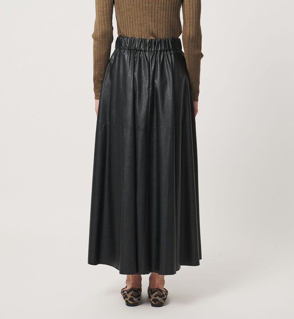 UNITED ARROWS「＜SACRA＞レザーライク マキシ スカート」|スカート|