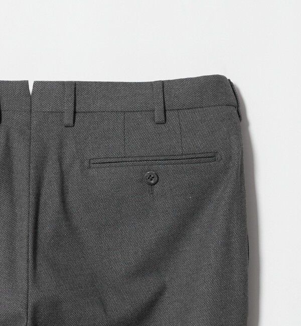 UNITED ARROWS「バーズアイ サイドエクステンド ノープリーツ スラックス COMFORT EASY-MODEL ウォッシャブル ヨコストレッ」|スラックス|