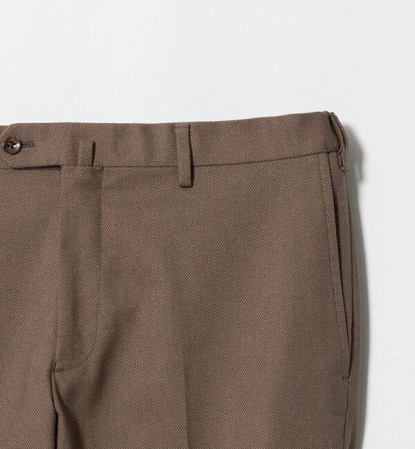 UNITED ARROWS「バーズアイ サイドエクステンド ノープリーツ スラックス COMFORT EASY-MODEL ウォッシャブル ヨコストレッ」|スラックス|