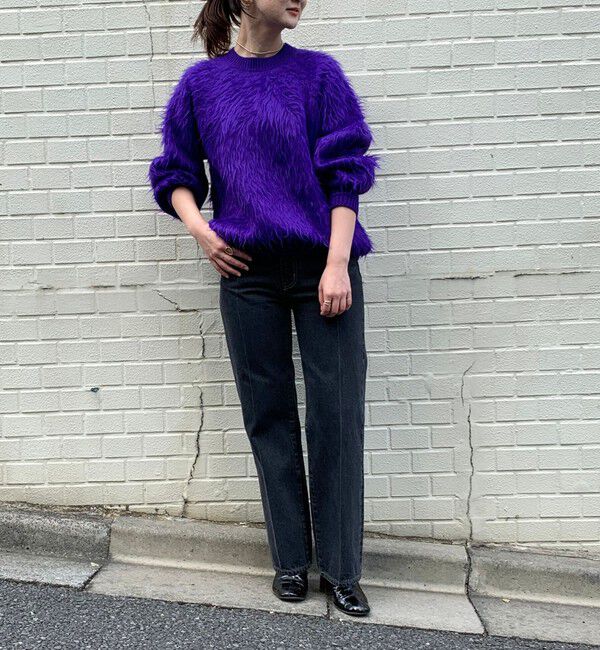 EMMEL REFINES「＜EMMEL REFINES＞EM センタープレス ストレート デニム/ パンツ」|デニム|