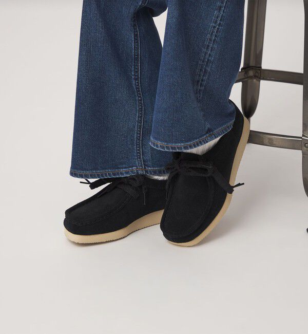 UNITED ARROWS green label relaxing「【WEB限定】＜Clarks Originals＞ワラビーライト / Wallabee Lite」|デッキシューズ|BLACK