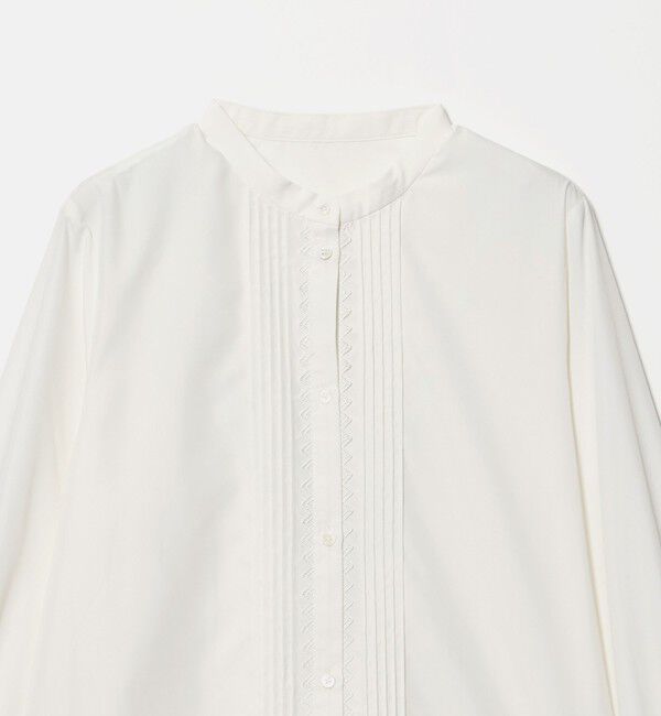 UNITED ARROWS green label relaxing「ピンタック レース ブラウス マシンウォッシャブル」|シャツ・ブラウス|