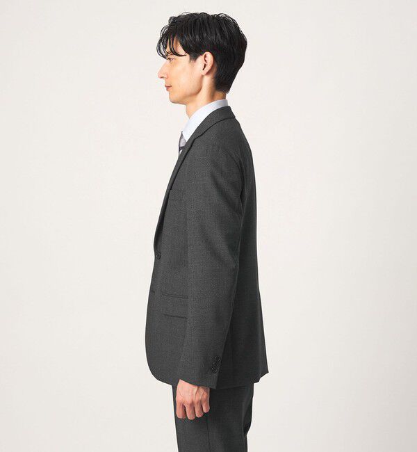 UNITED ARROWS green label relaxing「A+ TWPU バーズアイ 2B スリム セットアップ ジャケット -ストレッチ-」|テーラードジャケット|