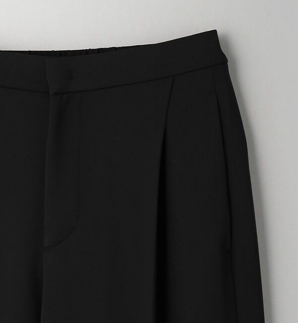 BEAUTY&YOUTH UNITED ARROWS「【WEB限定 Wardrobe DAILY MINIMAL】ダブルクロス タックワイドストレートパンツ ウォッシャブル」|スラックス|