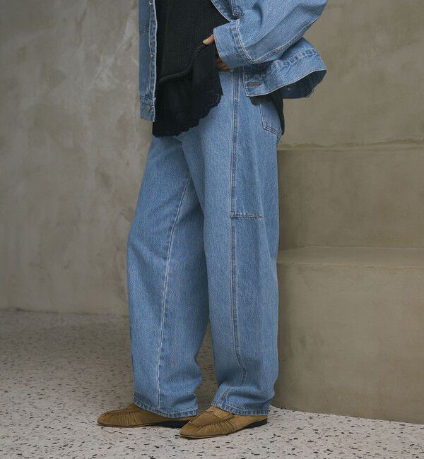 BEAUTY&YOUTH UNITED ARROWS「【WEB限定】カーブ デニムパンツ」|デニム|