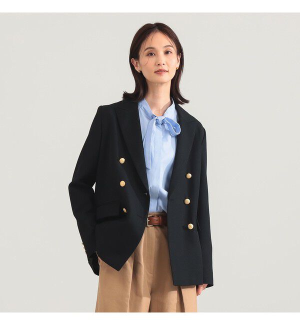 Demi-Luxe BEAMS 「ドライギャバジン ６ボタン ダブルジャケット」|ダッフルコート|