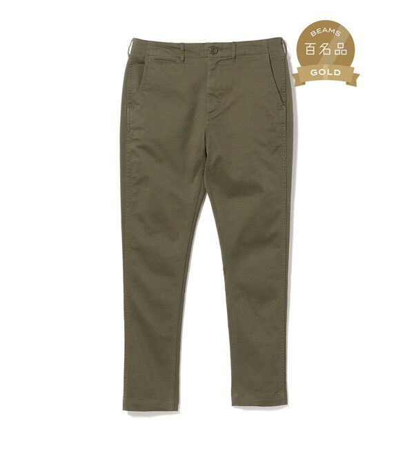 BEAMS「BEAMS｜ストレッチテーパードチノ」|チノ|OLIVE/OD