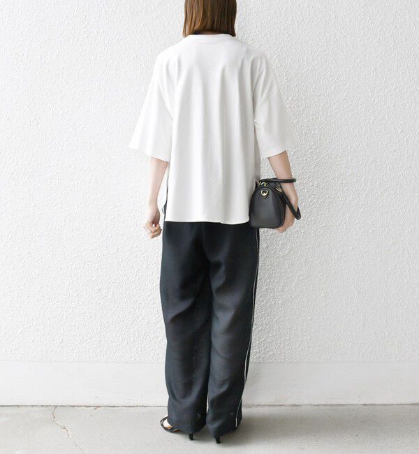 SHIPS any「〈接触冷感/汗染み防止加工/洗濯機可能〉ラウンドヘム クルー ビッグ TEE」|Tシャツ・カットソー|