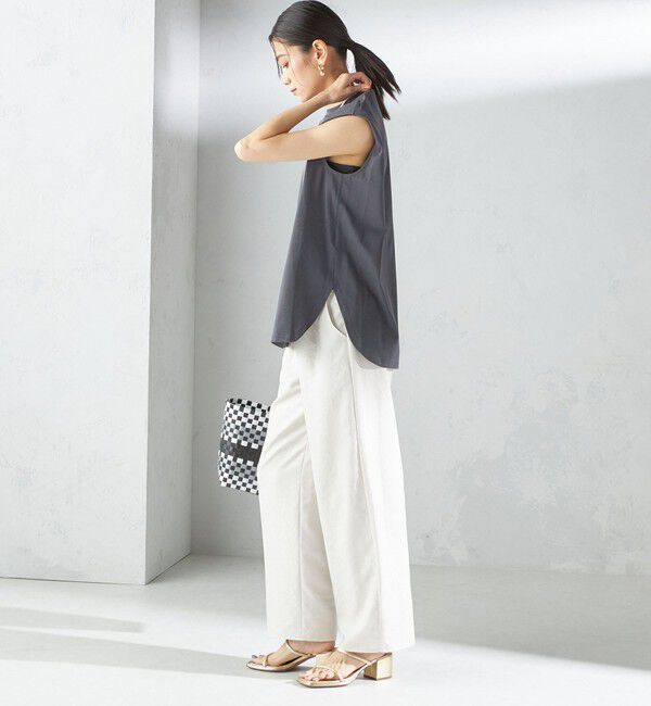 SHIPS for women「〈接触冷感〉ポンチ ノースリーブ プルオーバー」|Tシャツ・カットソー|