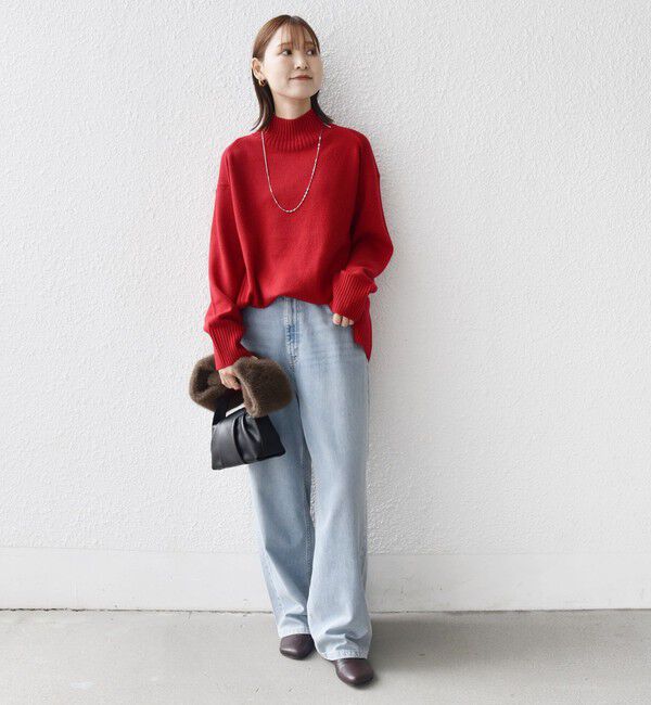 SHIPS for women「〈手洗い可能〉ウール カシミヤ ハイネック プルオーバー」|ニット・セーター|