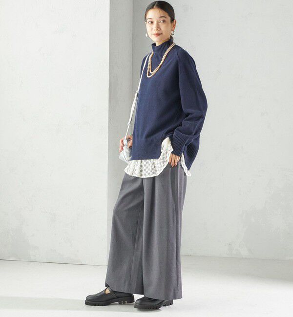 SHIPS for women「〈手洗い可能〉ウール カシミヤ ハイネック プルオーバー」|ニット・セーター|