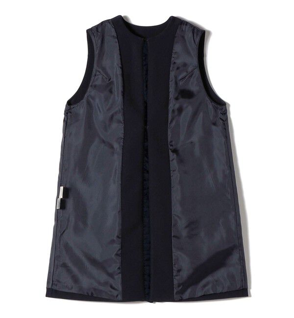SHIPS for women「【SHIPS別注】kaene:〈洗濯機可能〉ダンボール フリル ロング ジレ（セレモニー対応可）」|ベスト・ジレ|