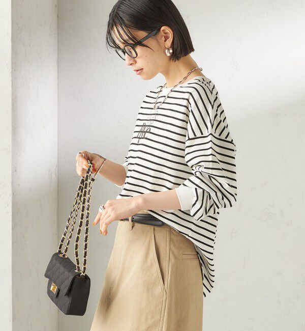 SHIPS for women「【SHIPS別注】81BRANCA: プリント ロングスリーブ TEE」|Tシャツ・カットソー|