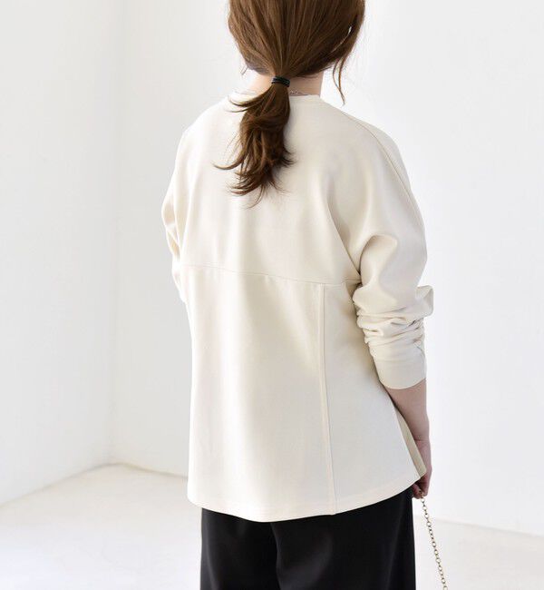 quaranciel「quaranciel:〈洗濯機可能〉カットジョーゼット ドッキング コルセット プルオーバー」|Tシャツ・カットソー|