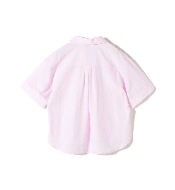 SHIPS for women「〈手洗い可能〉無地/ストライプ スキッパー サイド スリット 半袖 シャツ」|シャツ・ブラウス|