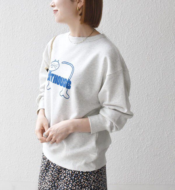 SHIPS any「【SHIPS any別注】THE KNiTS:〈洗濯機可能〉ロゴ プリント スウェット 26AW」|スウェット・ジャージ|