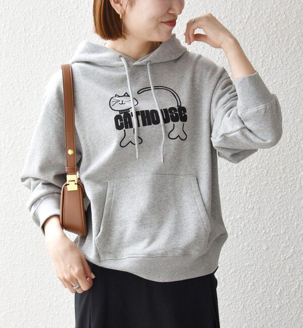 SHIPS any「【SHIPS any別注】THE KNiTS:〈洗濯機可能〉ロゴ プリント フーディー 26AW」|パーカー|