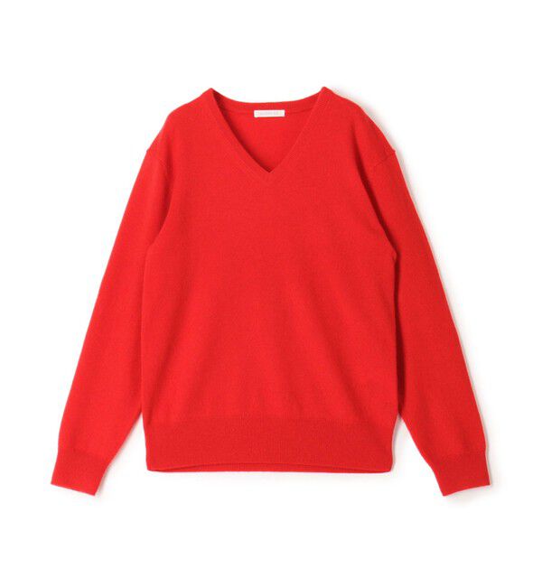 GALERIE VIE「スコットランドカシミヤ Vネックニット」|ニット・セーター|35 レッド