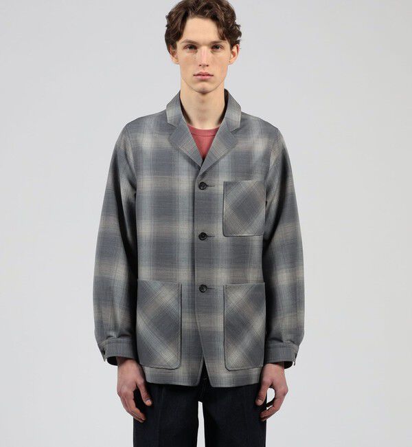TOMORROWLAND MENS「【別注】PENDLETON ウールオンブレーチェック トップスタージャケット」|テーラードジャケット|