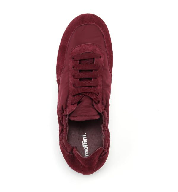  「MOLLINI BRINKLE-DJMO BURGANDY SUEDE FABLIC：スニーカー」|スニーカー|