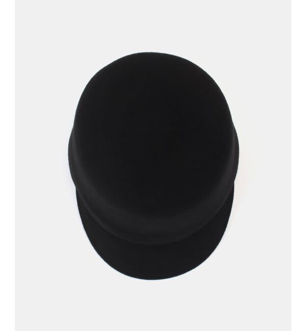  「KIJIMA TAKAYUKI WOOL FELT WORK CAP WYYY262938：キャップ」|キャップ・キャスケット|