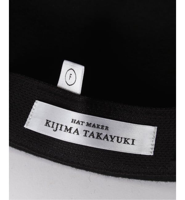  「KIJIMA TAKAYUKI WOOL FELT WORK CAP WYYY262938：キャップ」|キャップ・キャスケット|