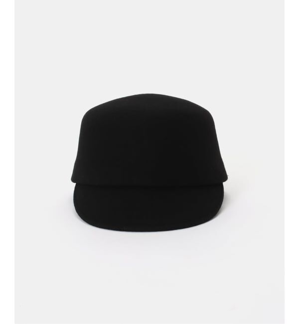  「KIJIMA TAKAYUKI WOOL FELT WORK CAP WYYY262938：キャップ」|キャップ・キャスケット|