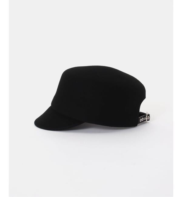  「KIJIMA TAKAYUKI WOOL FELT WORK CAP WYYY262938：キャップ」|キャップ・キャスケット|