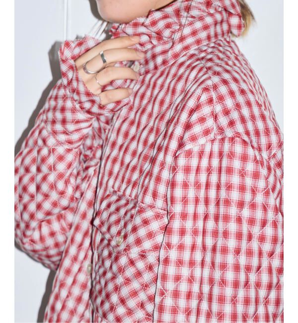  「MASU PRINCE PUFFER PLAID SHIRT M26H98SL004：シャツ」|シャツ・ブラウス|