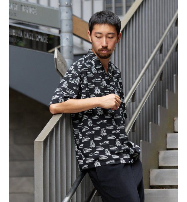Paris Saint-Germain「【隈 研吾 &times; Paris Saint-Germain】グラフィックプリント オープンカラーシャツ」|シャツ・ブラウス|
